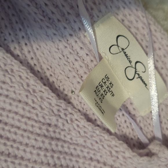 Jessica Simpson Wrap Front Purple XS Sweater - Picture 3 of 7
